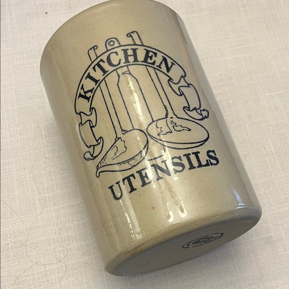Vintage Ceramic Kitchen Utensil Holder
